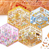 3D DIY Puzzle Challenge Craft Stickers Packet,Stickers